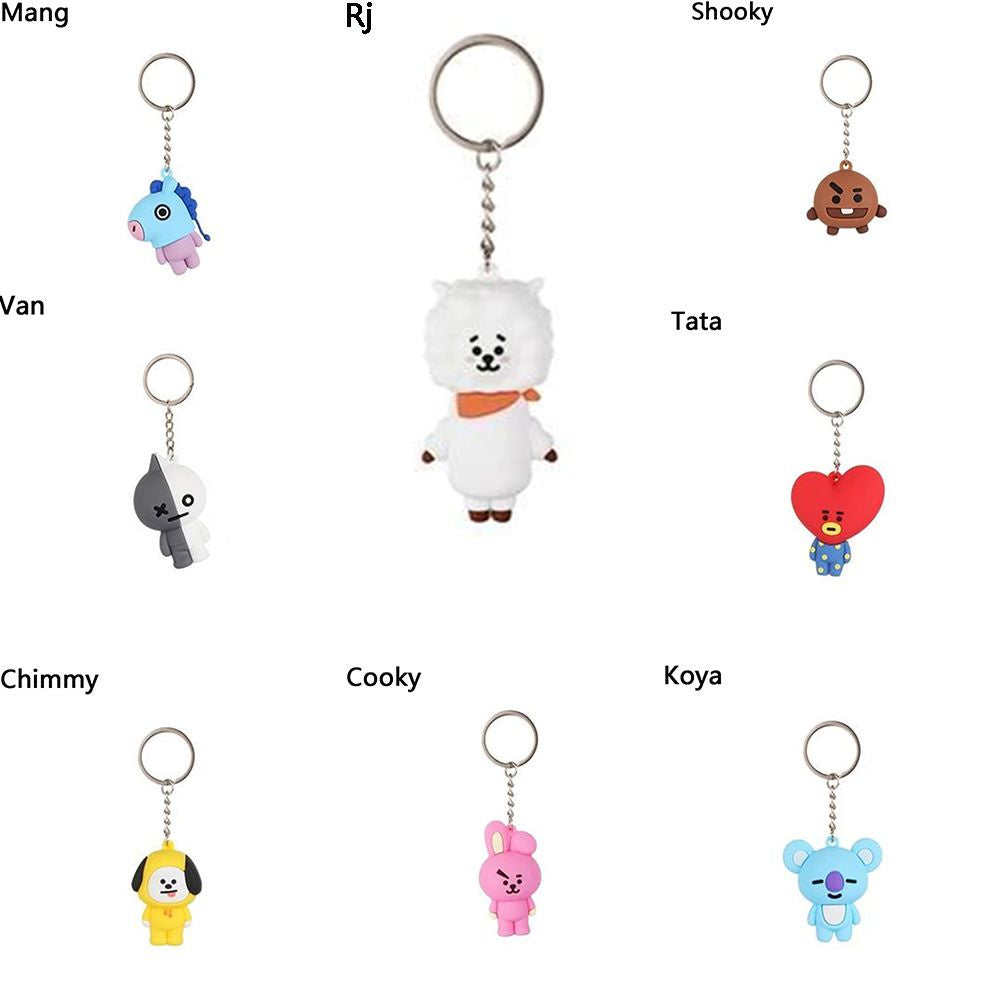 BT21 Rubber Keychain