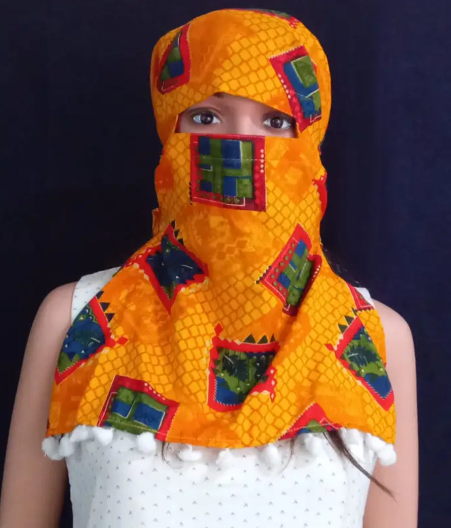 Cotton Rayon Face Cover Scarf