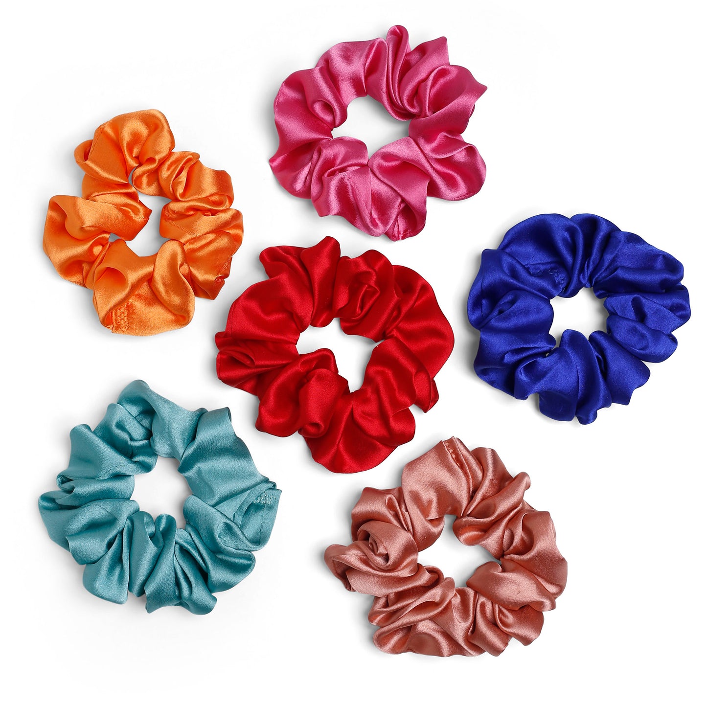 Darker color Rubber band Plan set of 6 pc Scrunchies