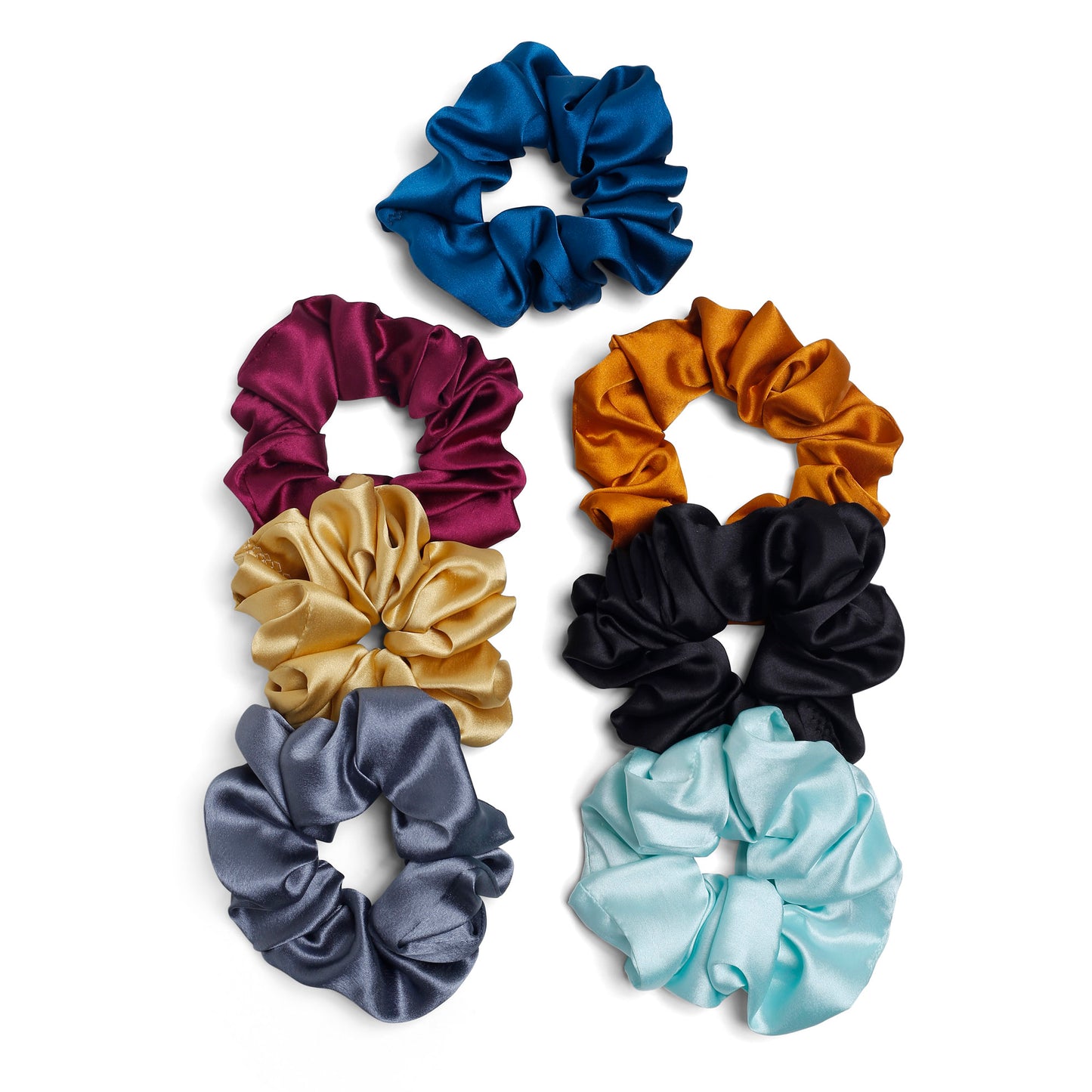 Darker color Rubber band Plan set of 7pc Scrunchies