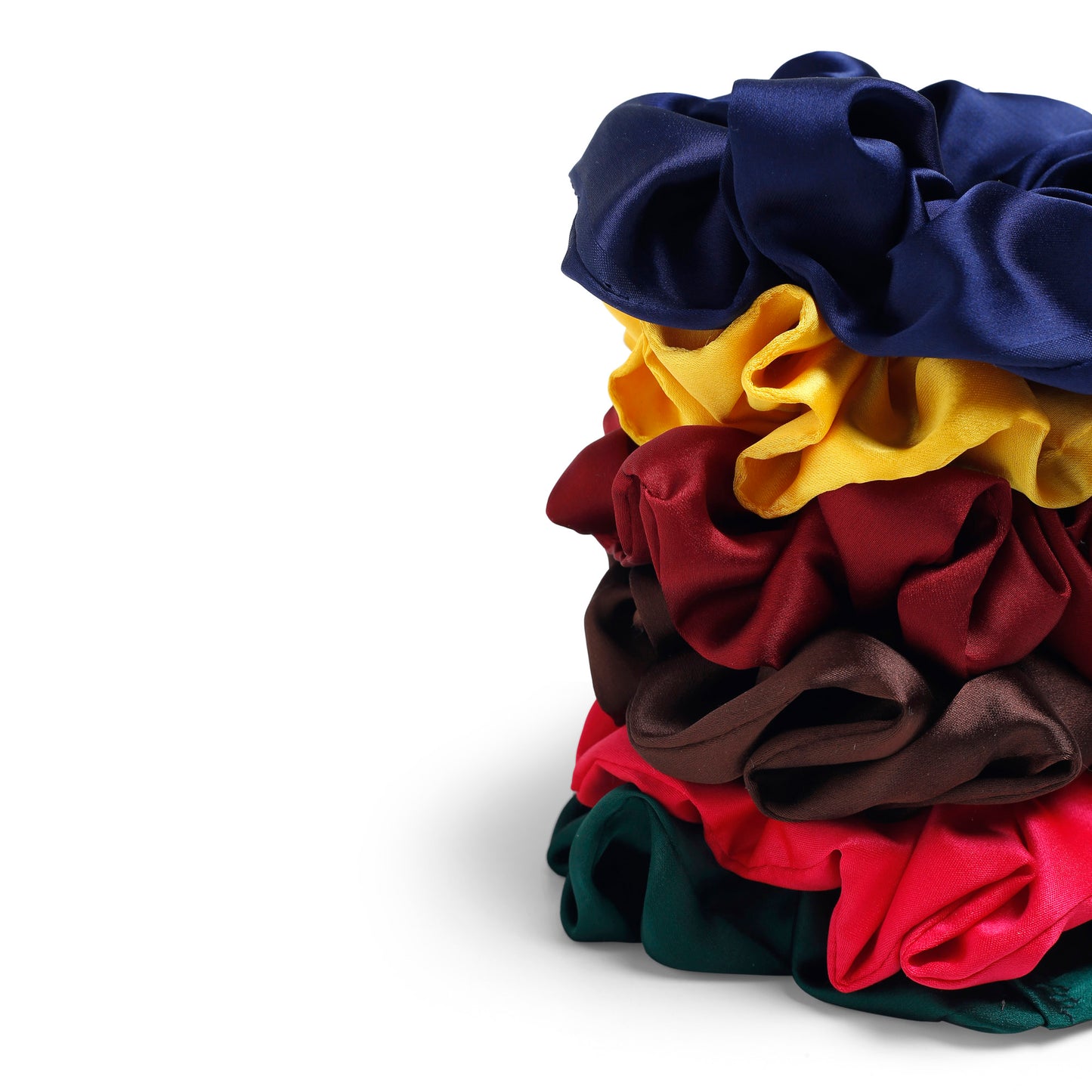 Darker color Rubber band Plan set of 6 pc Scrunchies for Dailey wear
