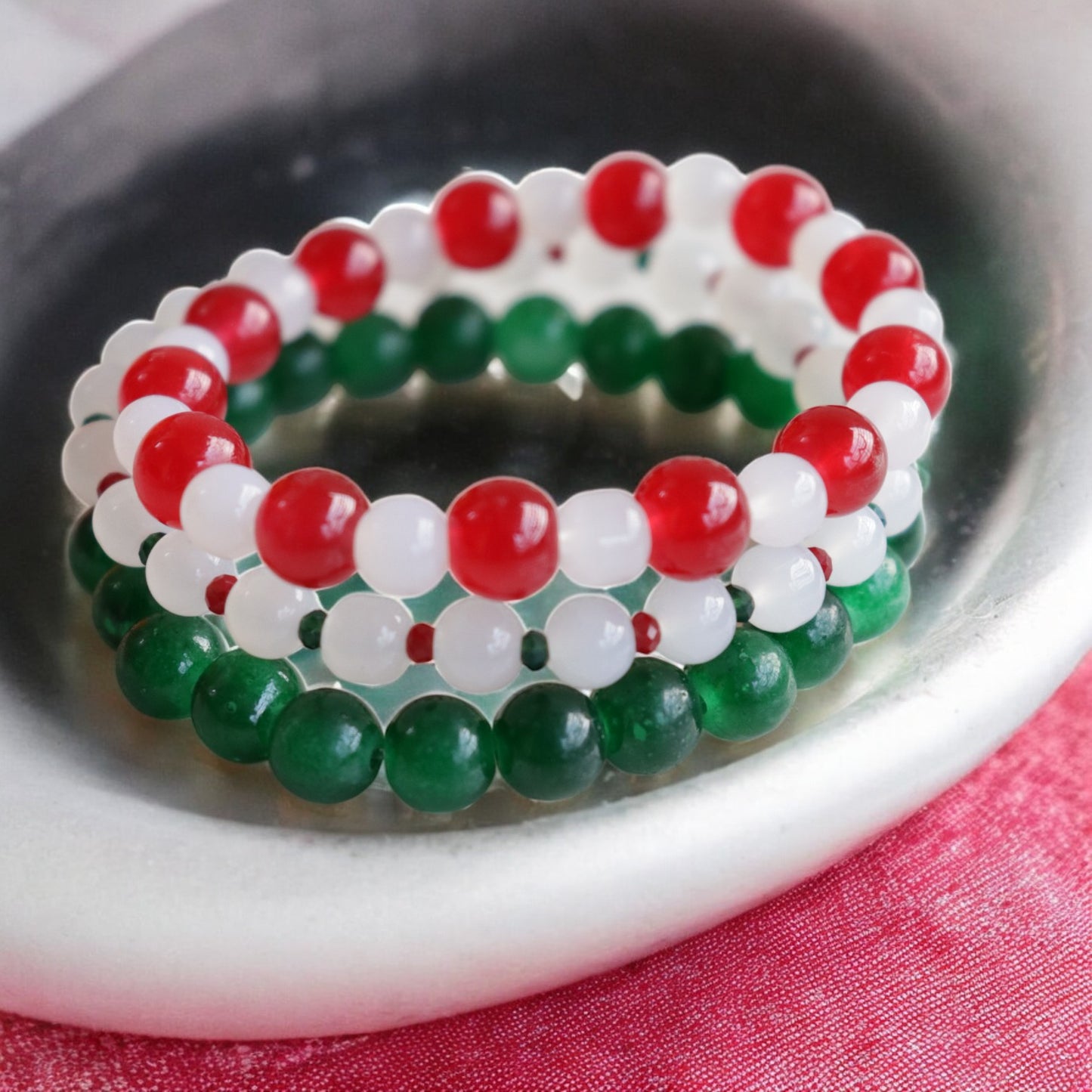 Santa Claus Crystal Beads Bracelet 3