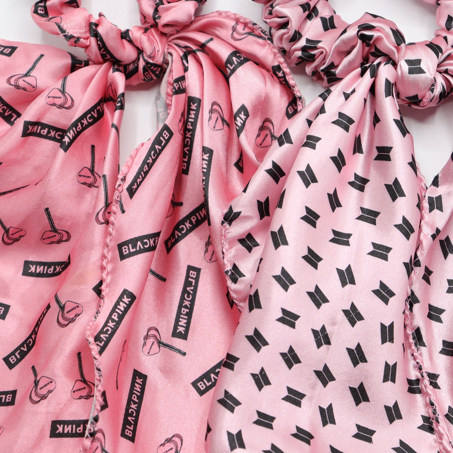 Black Pink And BTS Combo Scarf Scrunchie