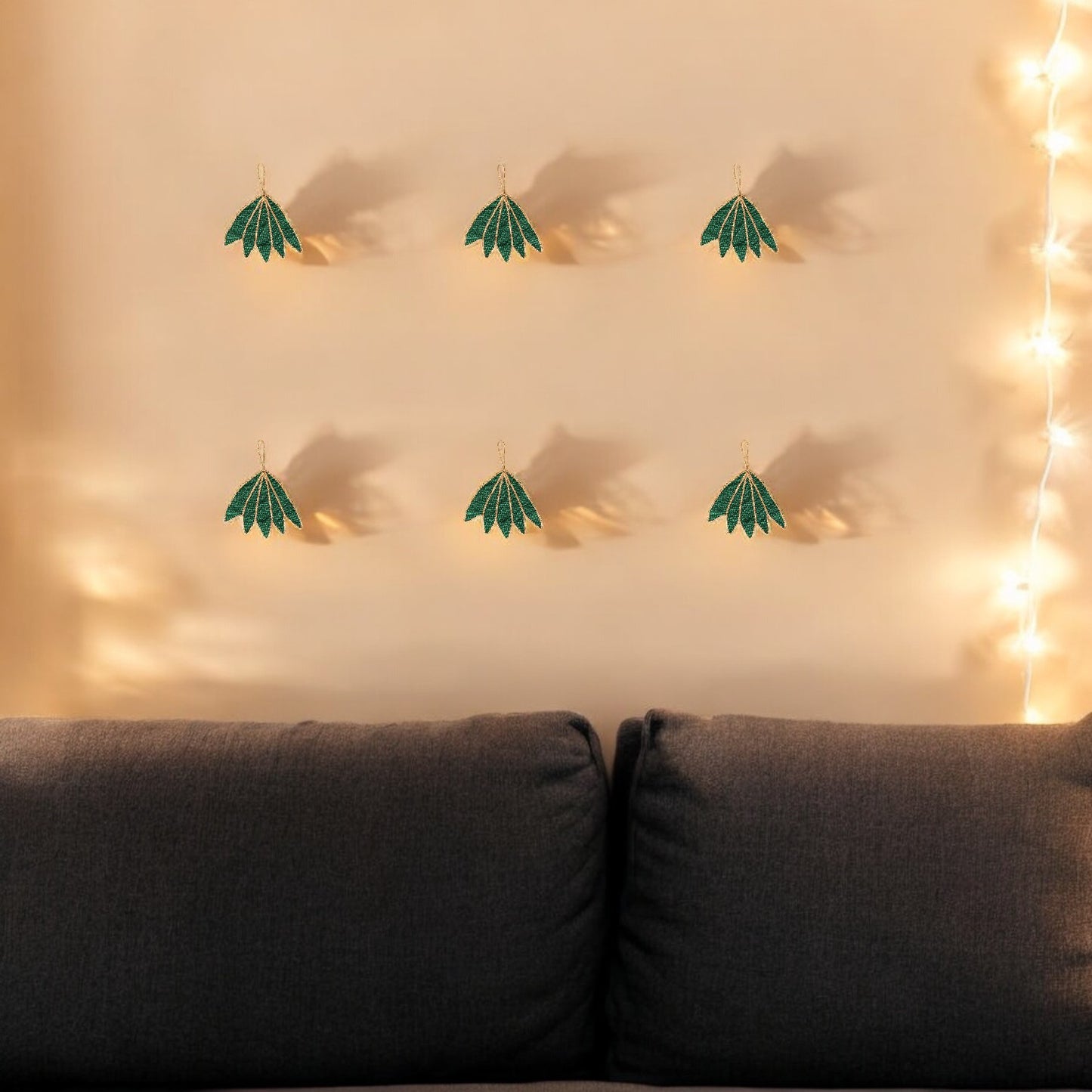 Handmade Leaf Wall Decoration - Multi-Functional Khan Fabric Decor