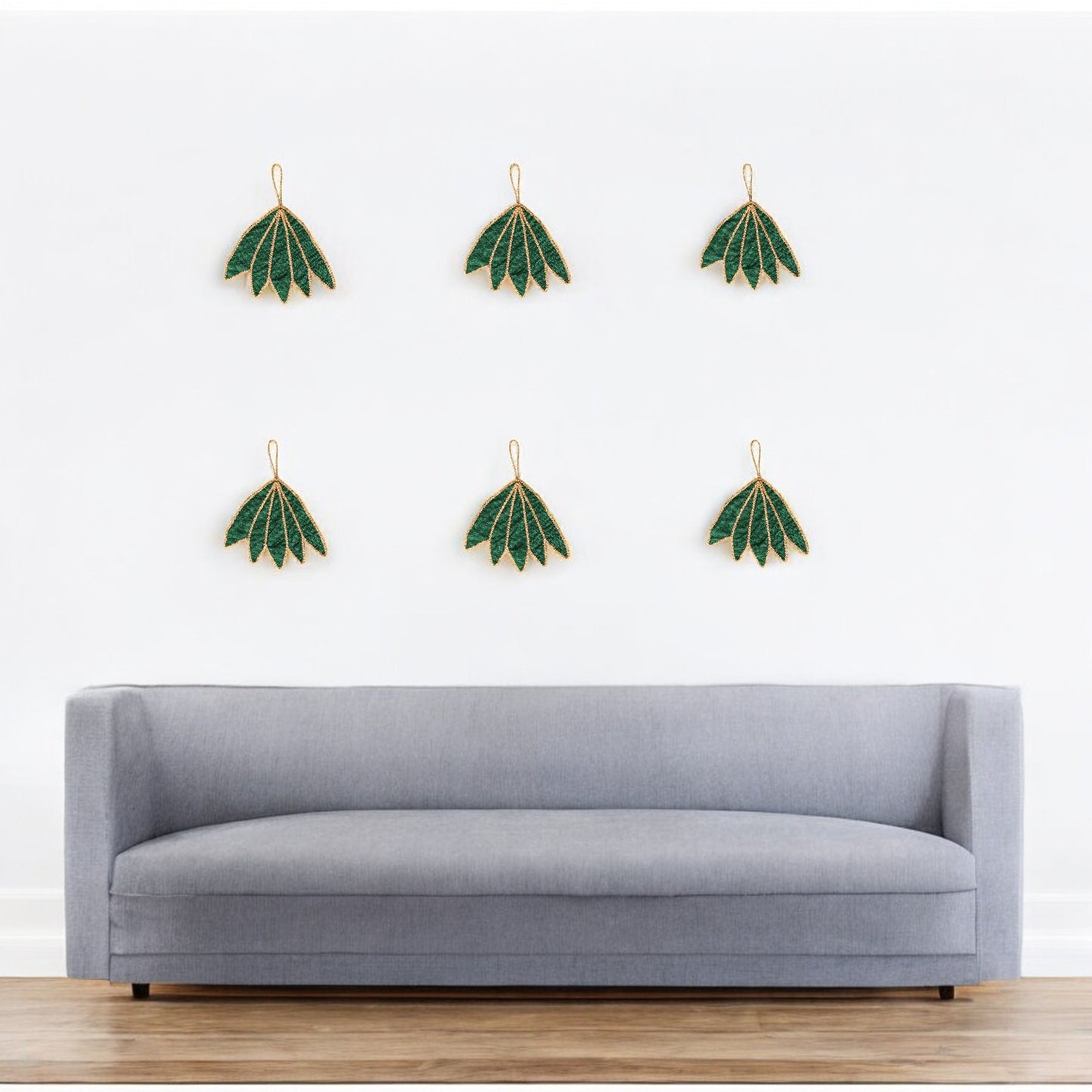 Handmade Leaf Wall Decoration - Multi-Functional Khan Fabric Decor