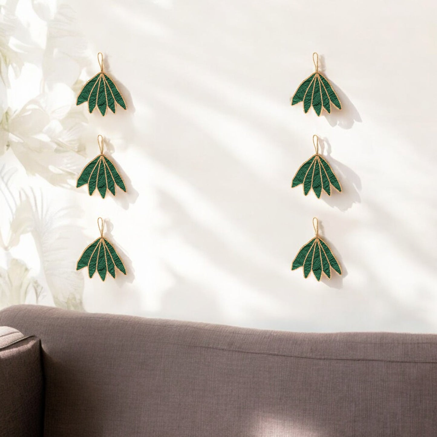 Handmade Leaf Wall Decoration - Multi-Functional Khan Fabric Decor