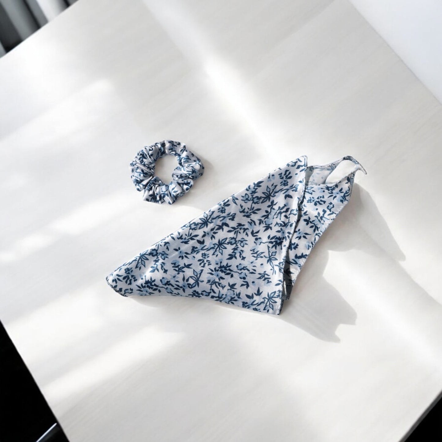 Satin Scarf Scrunchie – Mini Floral Prints