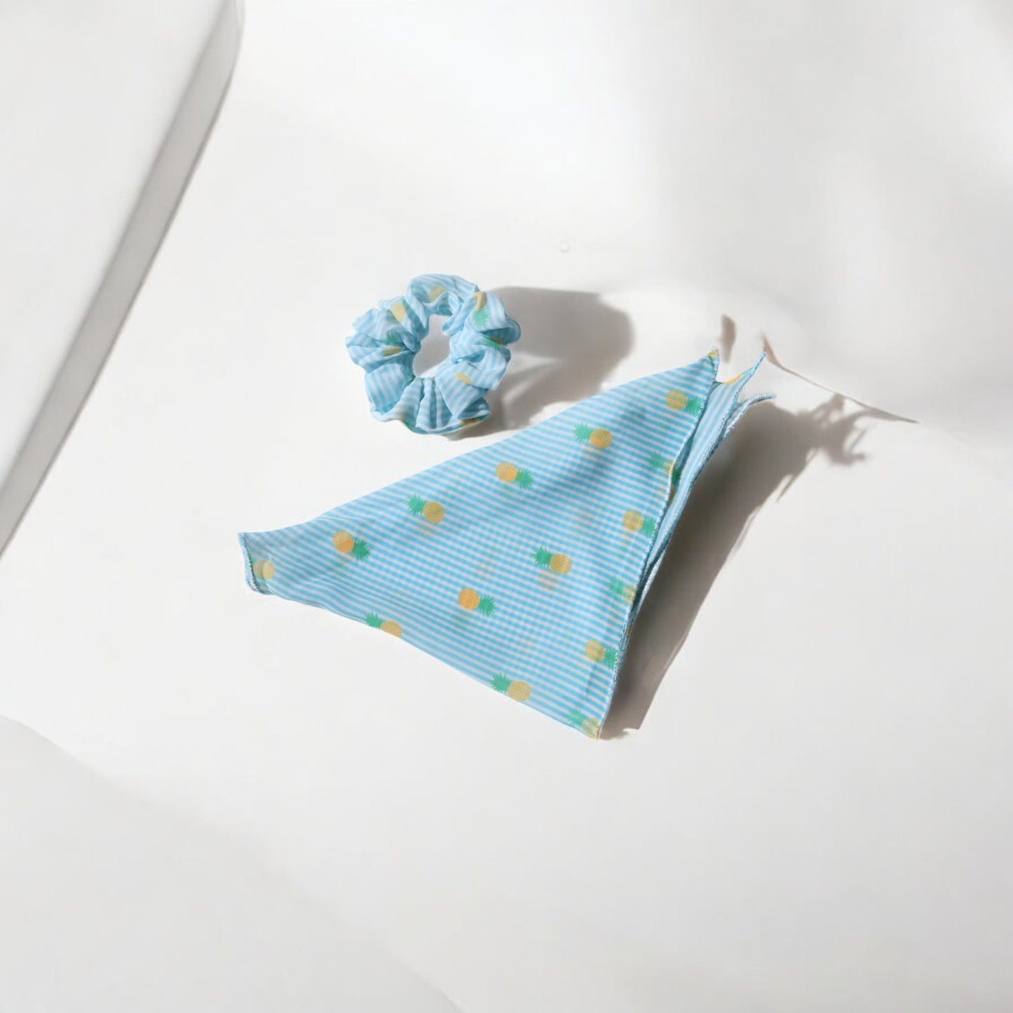 Georgette Scarf Scrunchie Pineapple