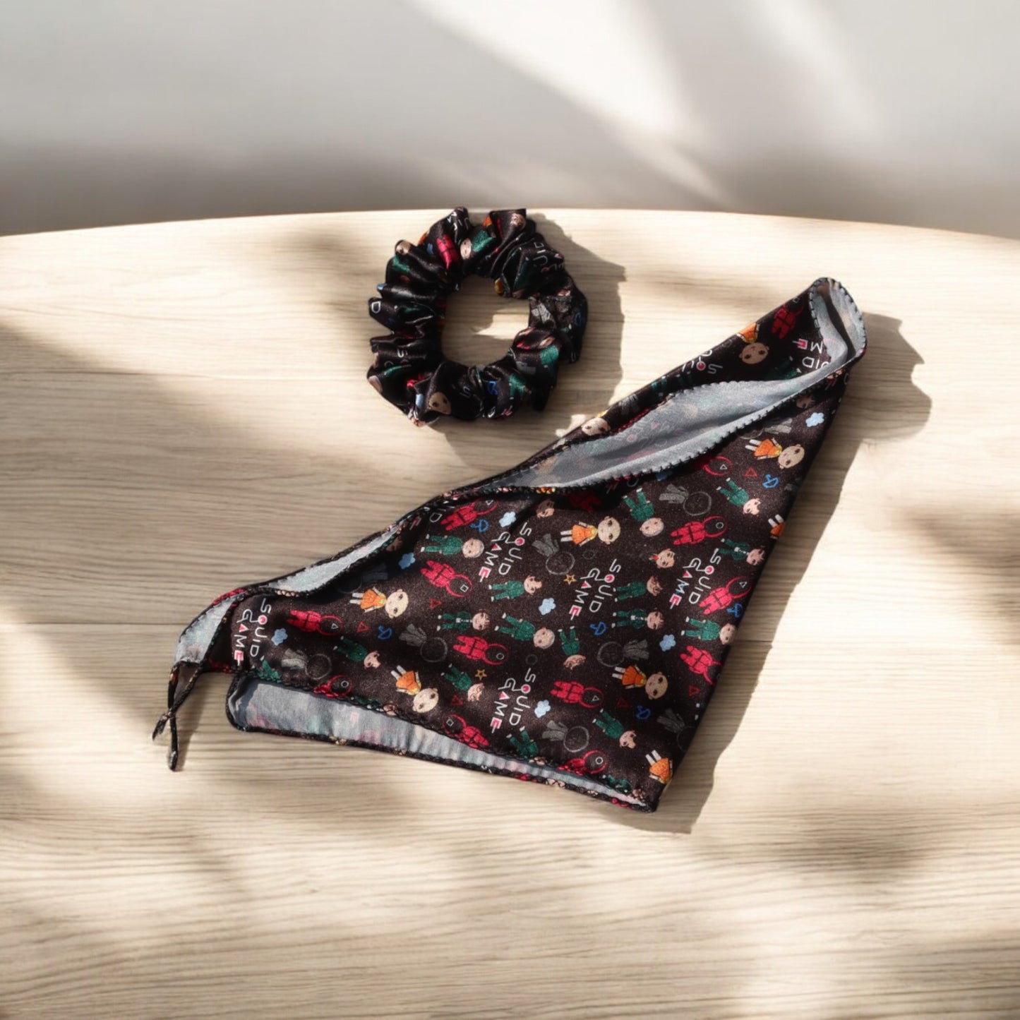 Web Series-Print Scarf Scrunchie