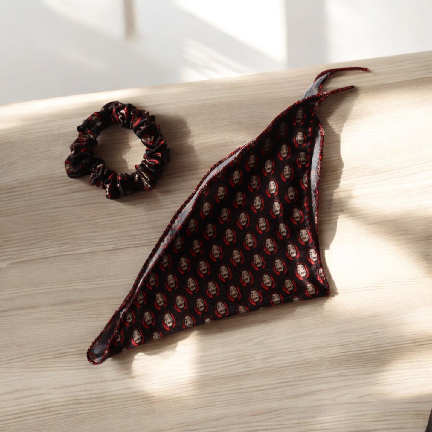 Web Series-Print Scarf Scrunchie
