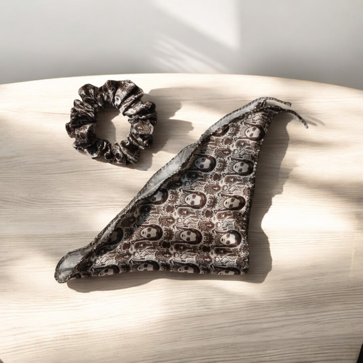 Web Series-Print Scarf Scrunchie
