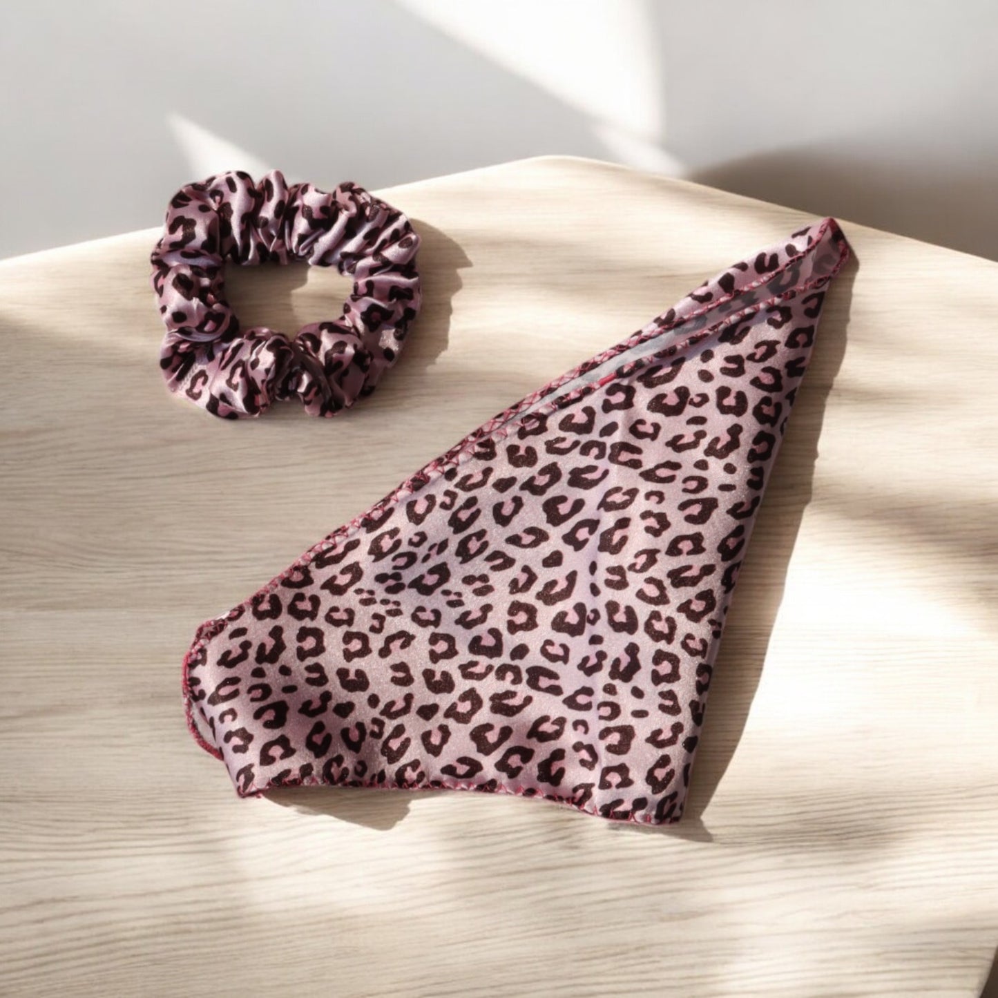 Cheetah-Print Scarf Scrunchie