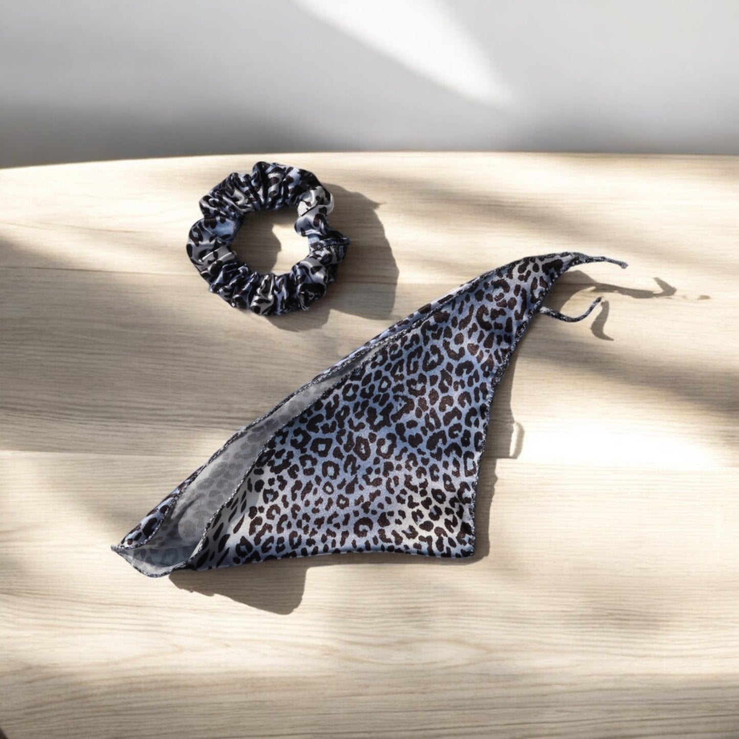 Cheetah-Print Scarf Scrunchie