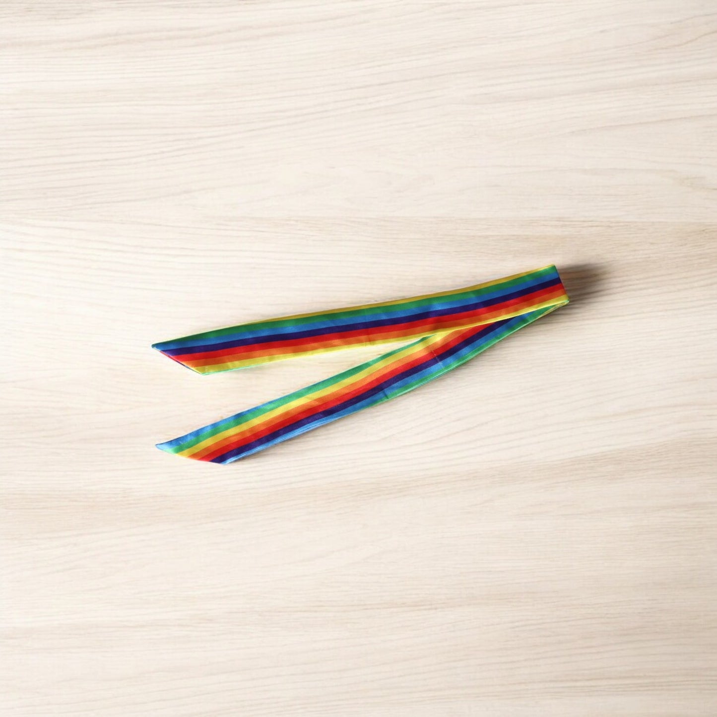 Rainbow Ribbon Scrunchie