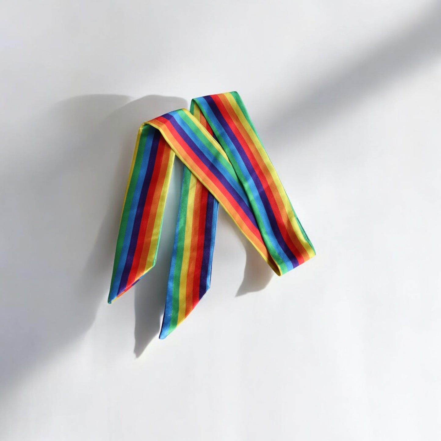 Rainbow Ribbon Scrunchie