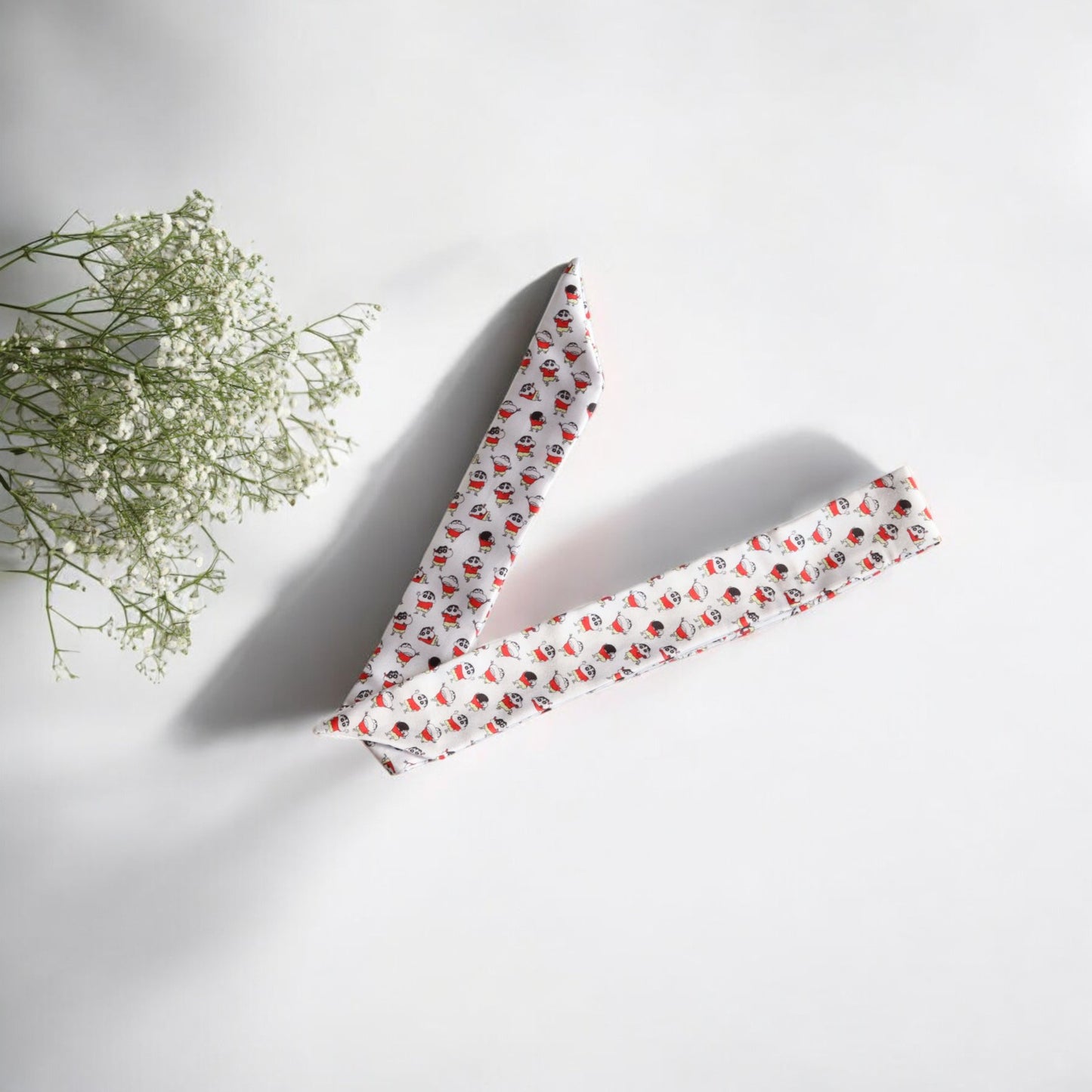 Shinchan printed Ribbon Scrunchie