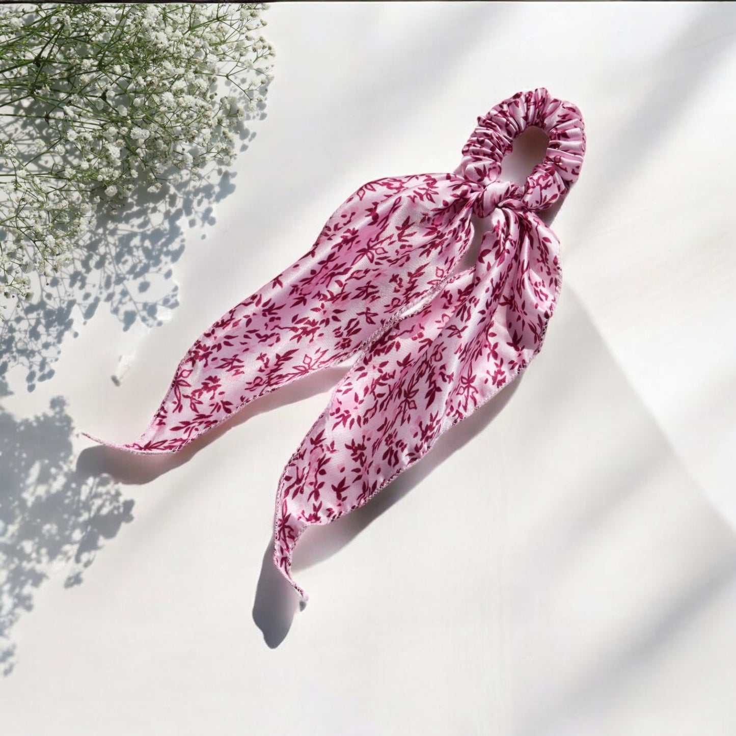 Satin Scarf Scrunchie – Mini Floral Prints