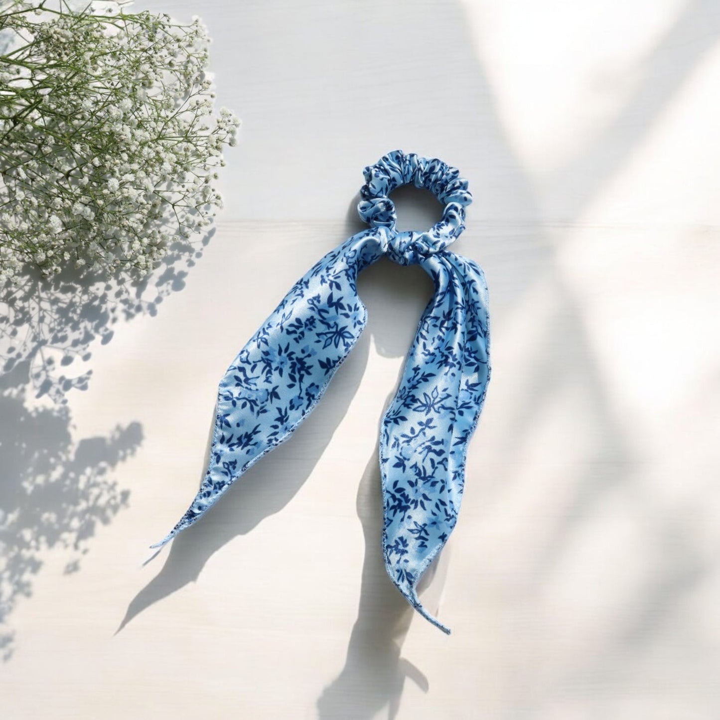 Satin Scarf Scrunchie – Mini Floral Prints