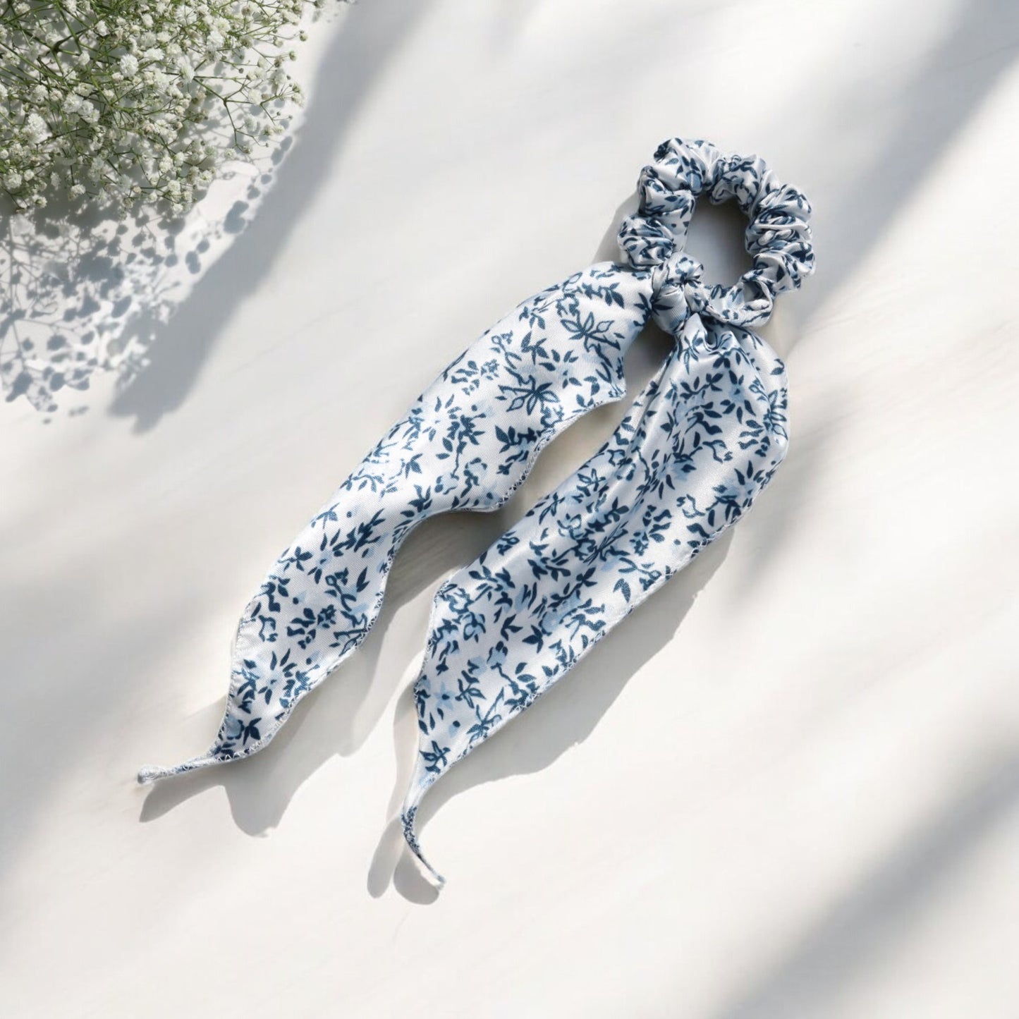 Satin Scarf Scrunchie – Mini Floral Prints