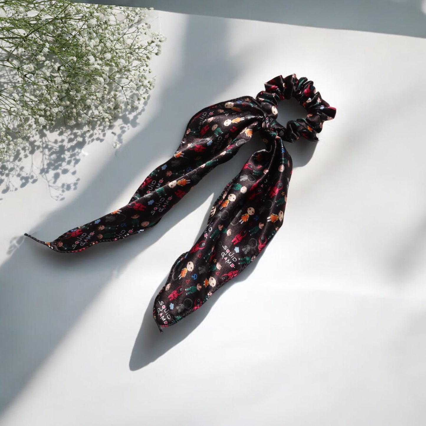 Web Series-Print Scarf Scrunchie