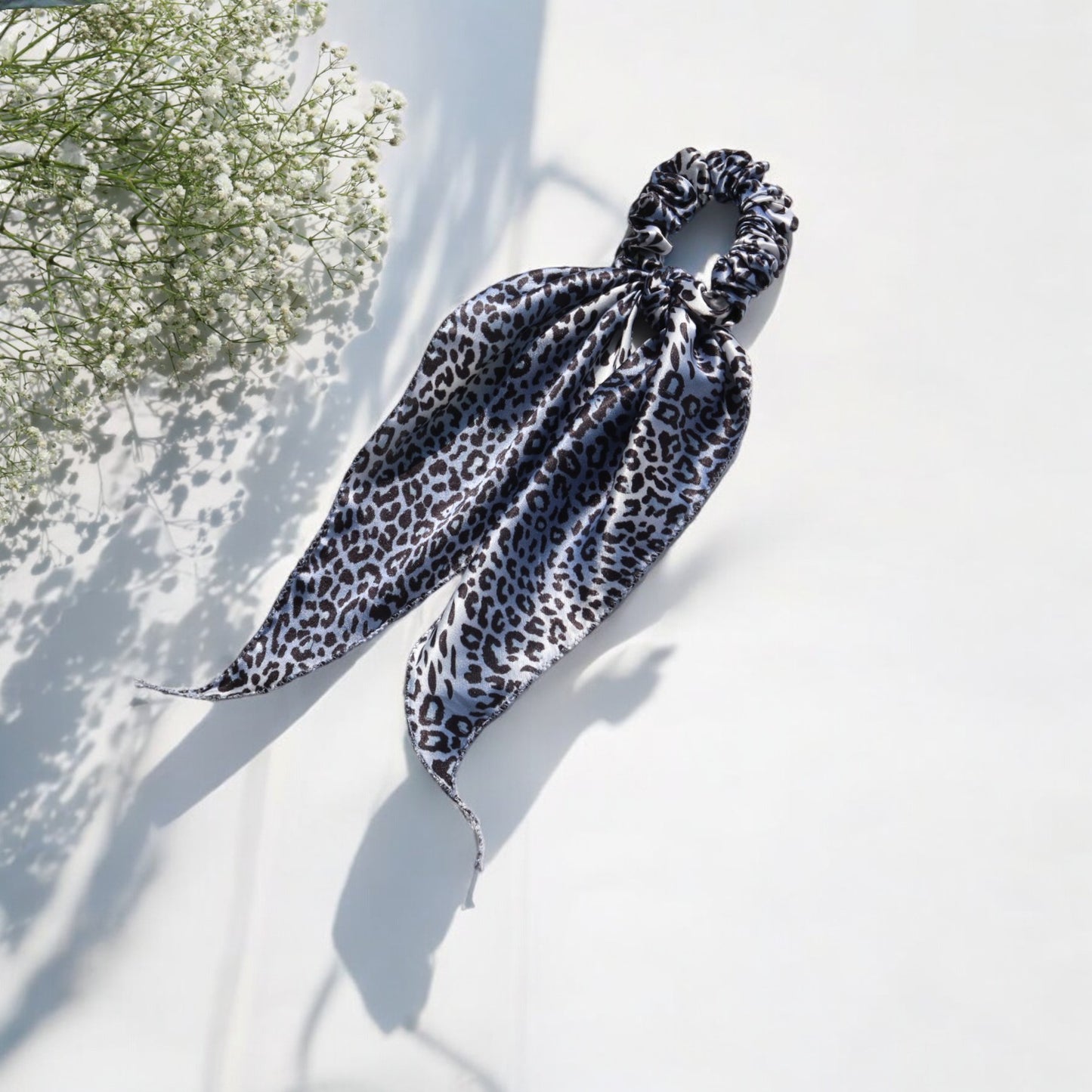 Cheetah-Print Scarf Scrunchie