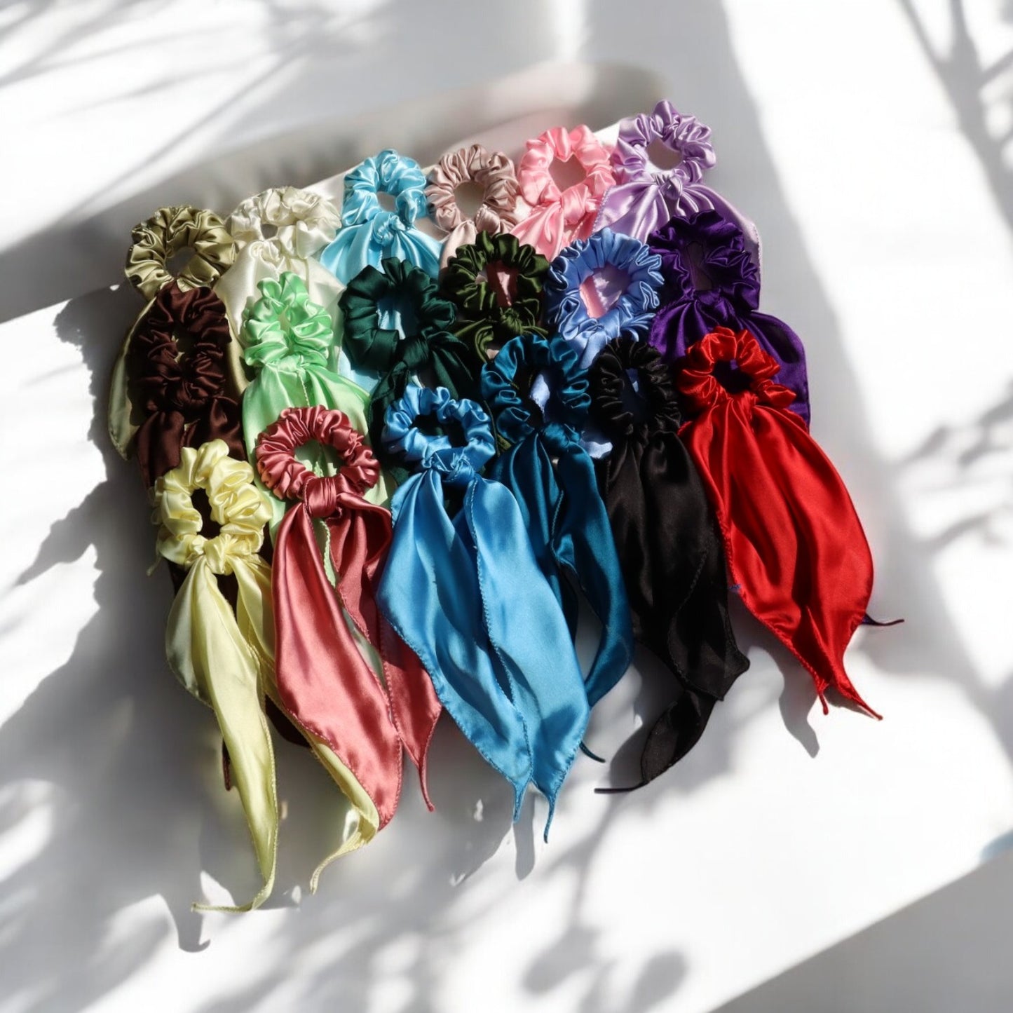 Silk Satin Scarf Scrunchie