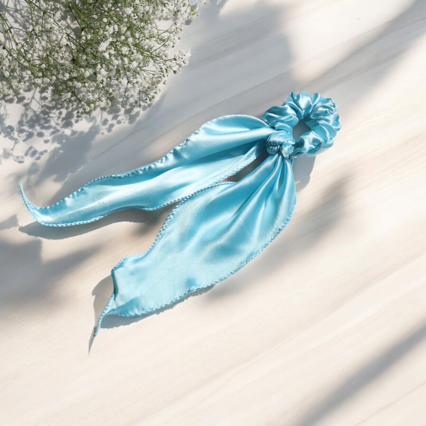Silk Satin Scarf Scrunchie