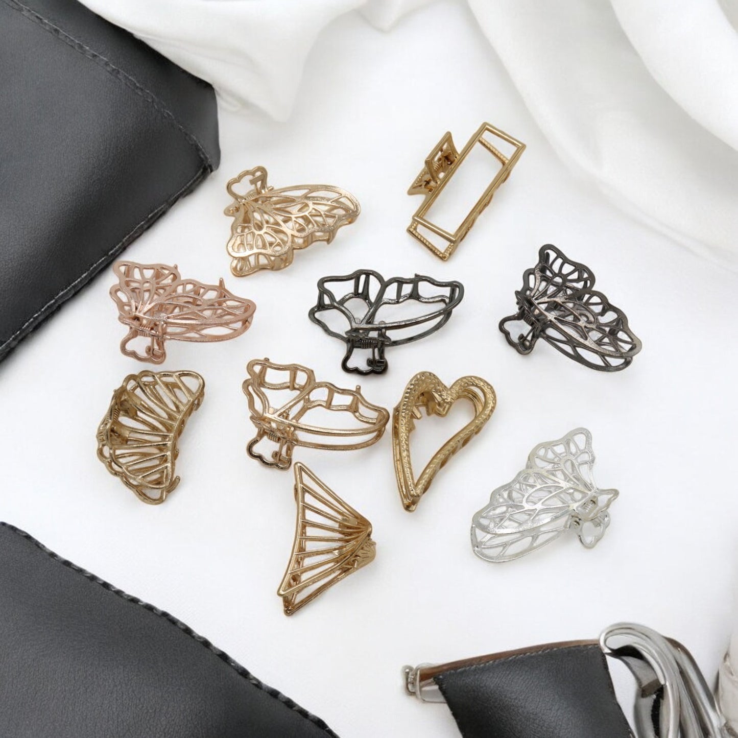 Medium Metal Hair Clutcher Set of 4
