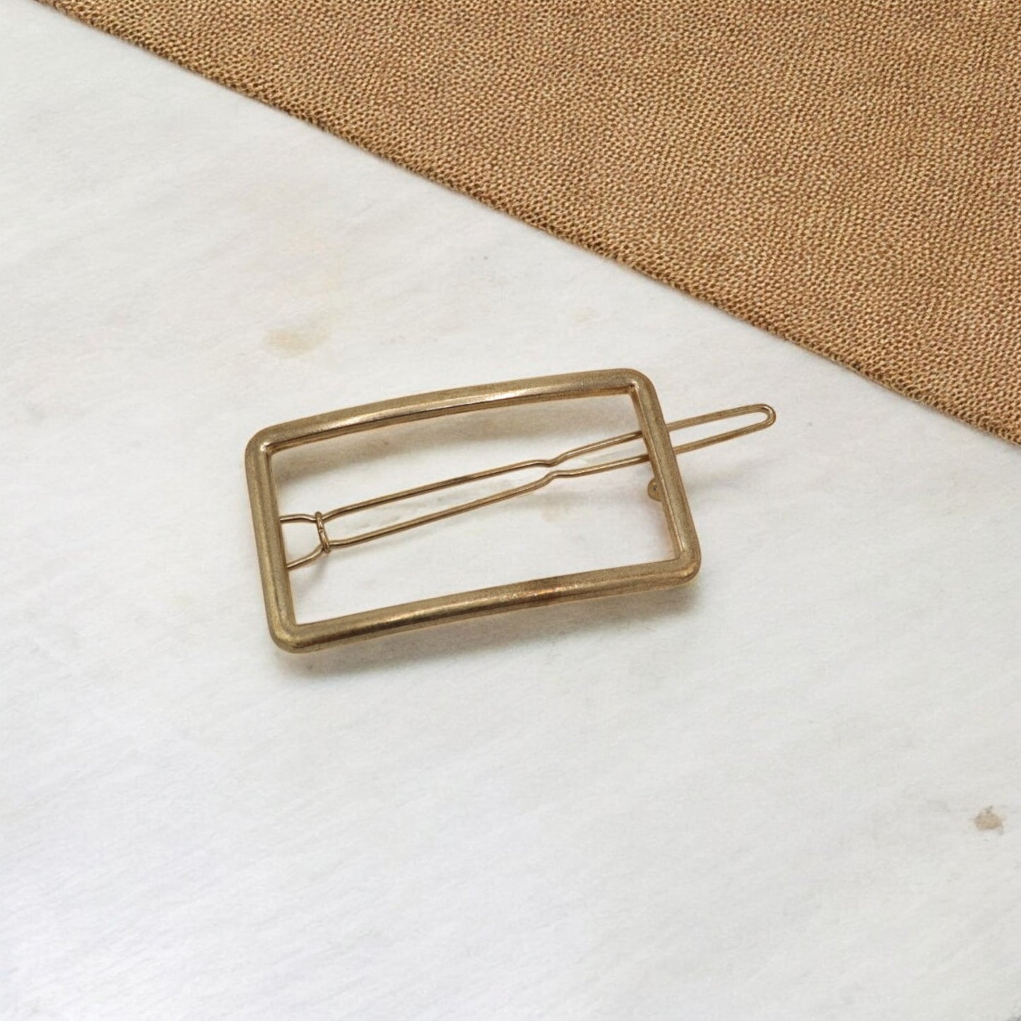 Minimalist Bobby Pin Geometry Metal