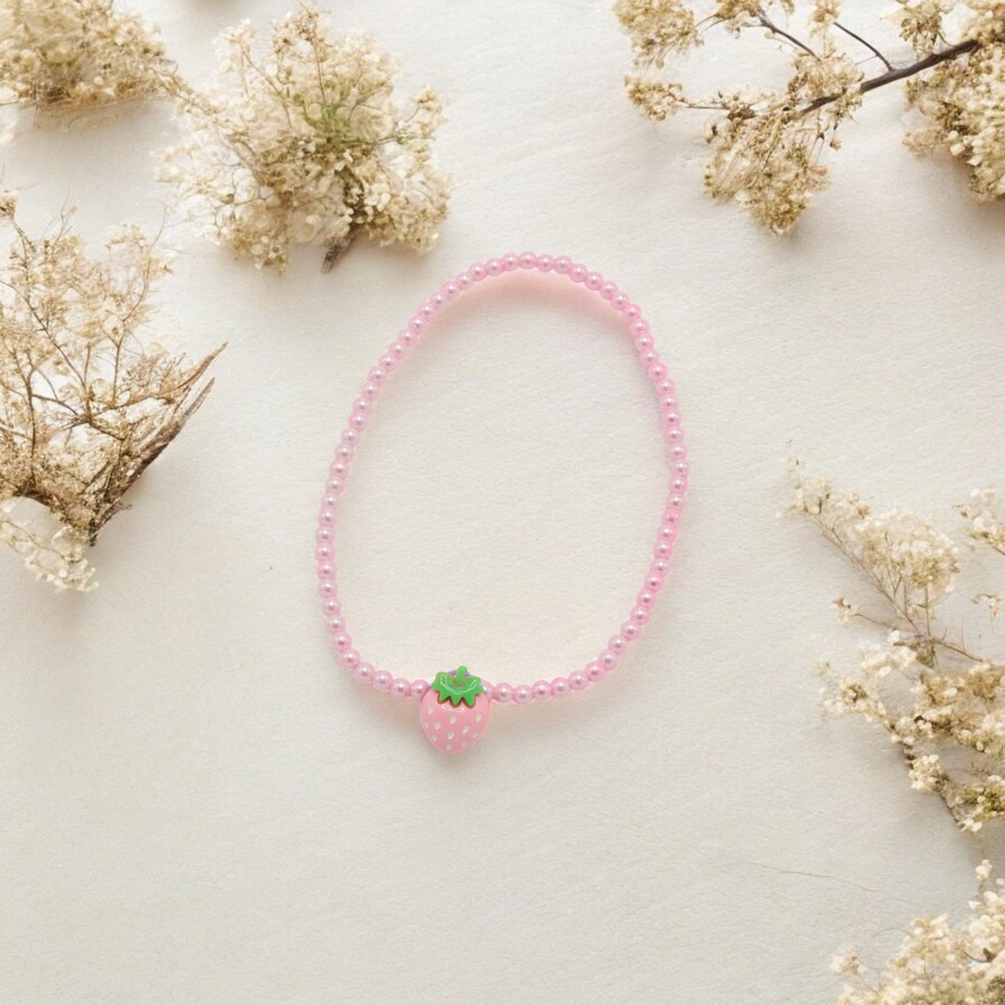 Strawberry Princess Jewelry Gift Set – Necklace, Bracelet, Hand Ring & Fancy Goggles
