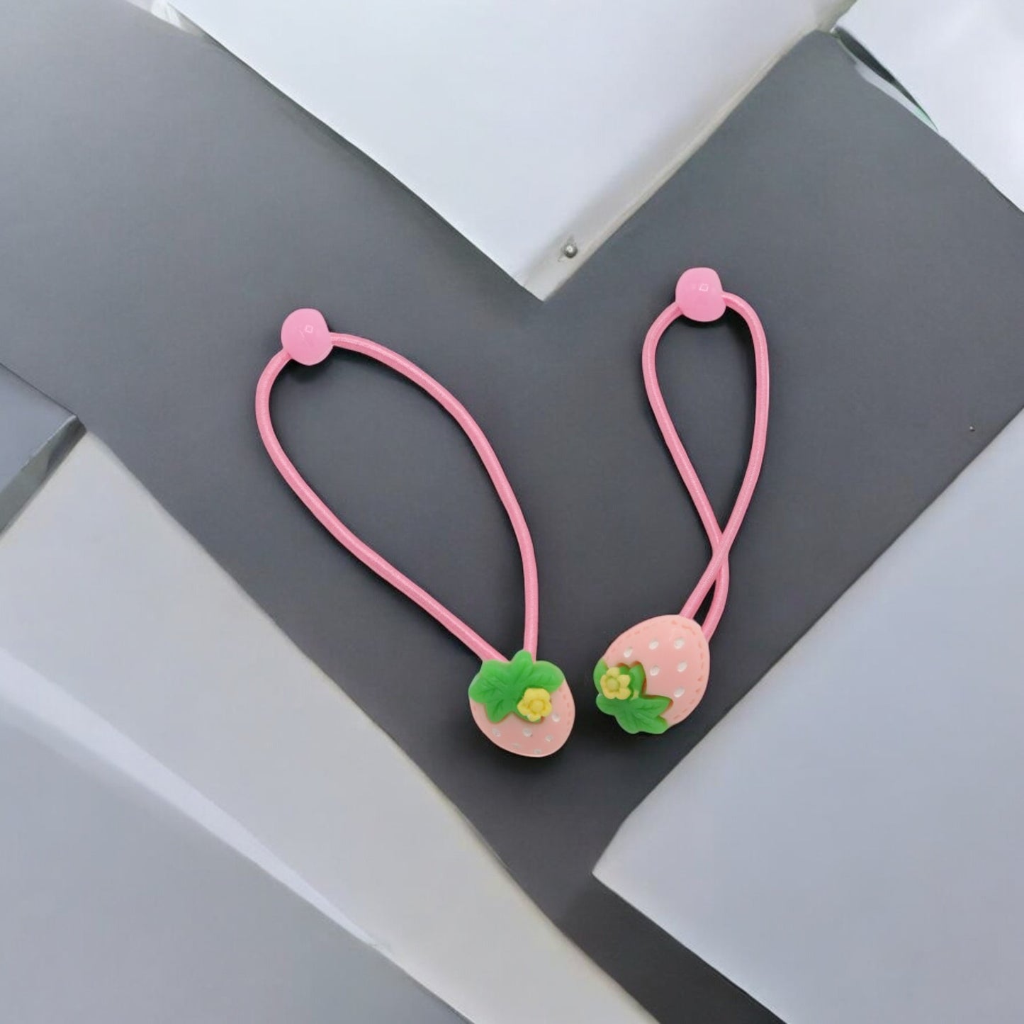 Strawberry Princess Jewelry Gift Set – Necklace, Bracelet, Hand Ring & Fancy Goggles