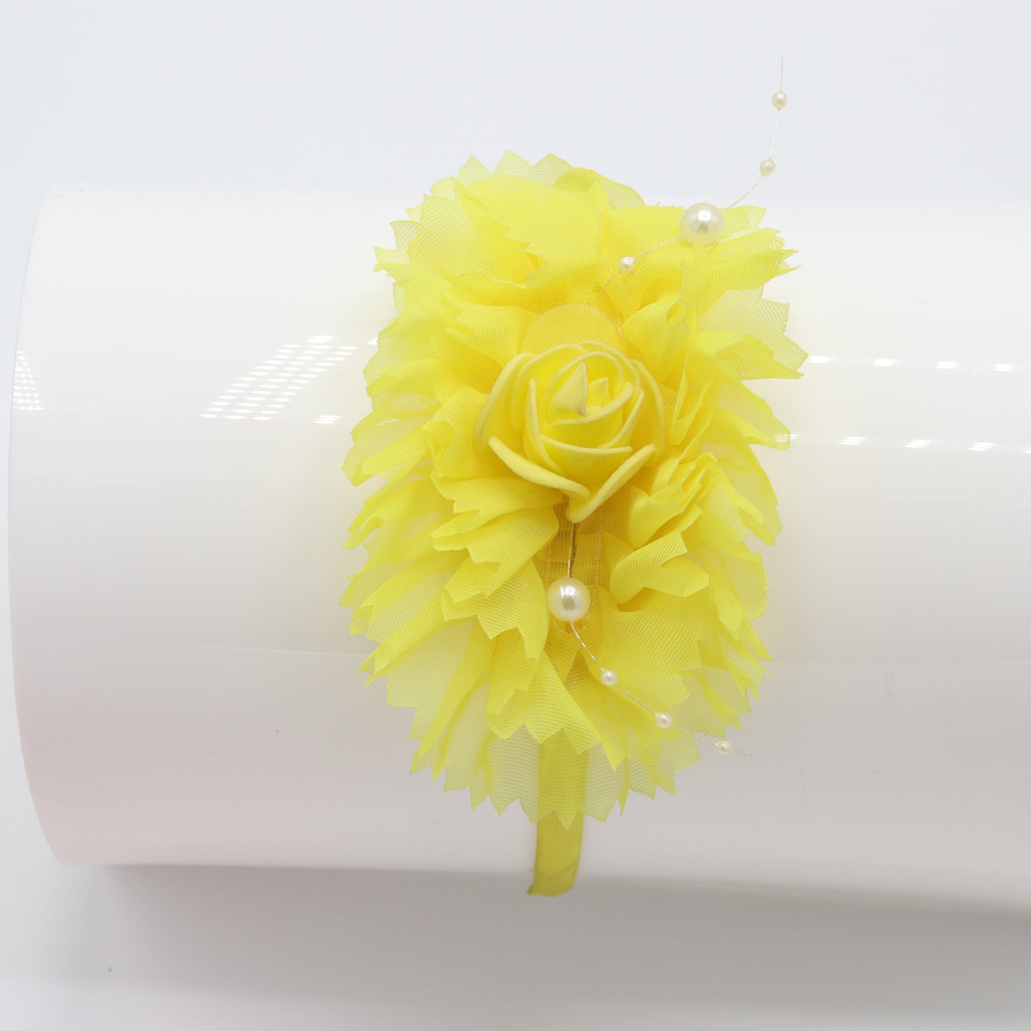 Yellow Delight Soft Bloom Baby Headband
