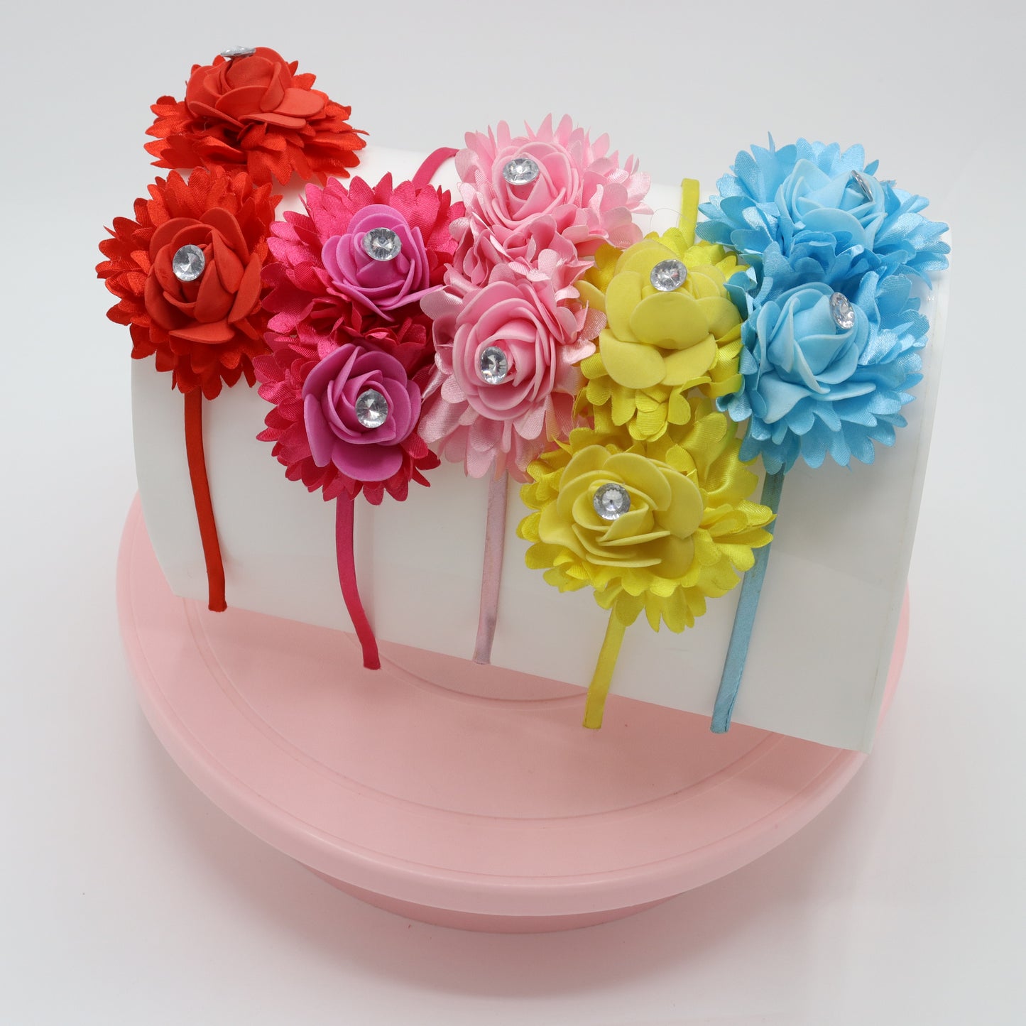 Golden Yellow Joy Beauty Double Bloom Baby Headband