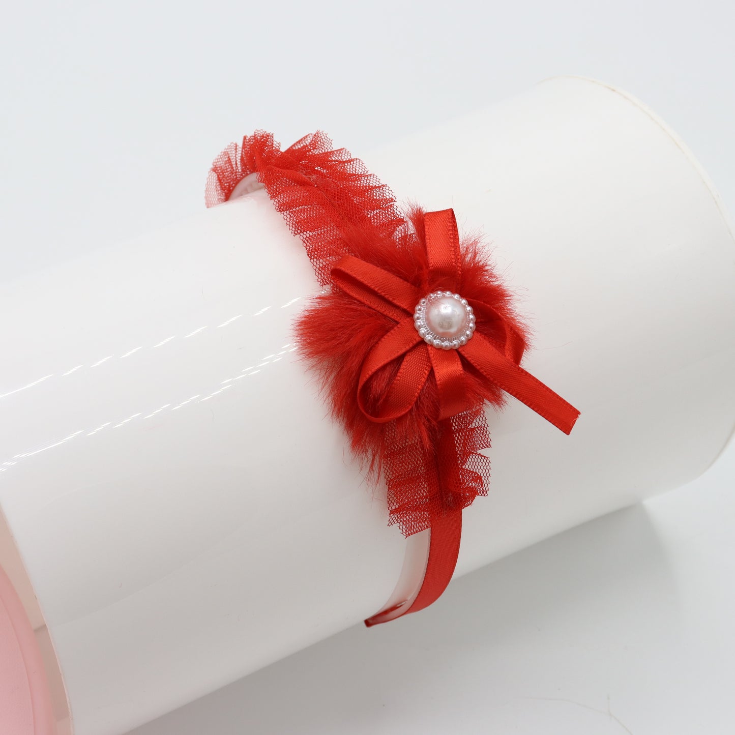 Pearl Ribbon Bloom Baby Baby Headband