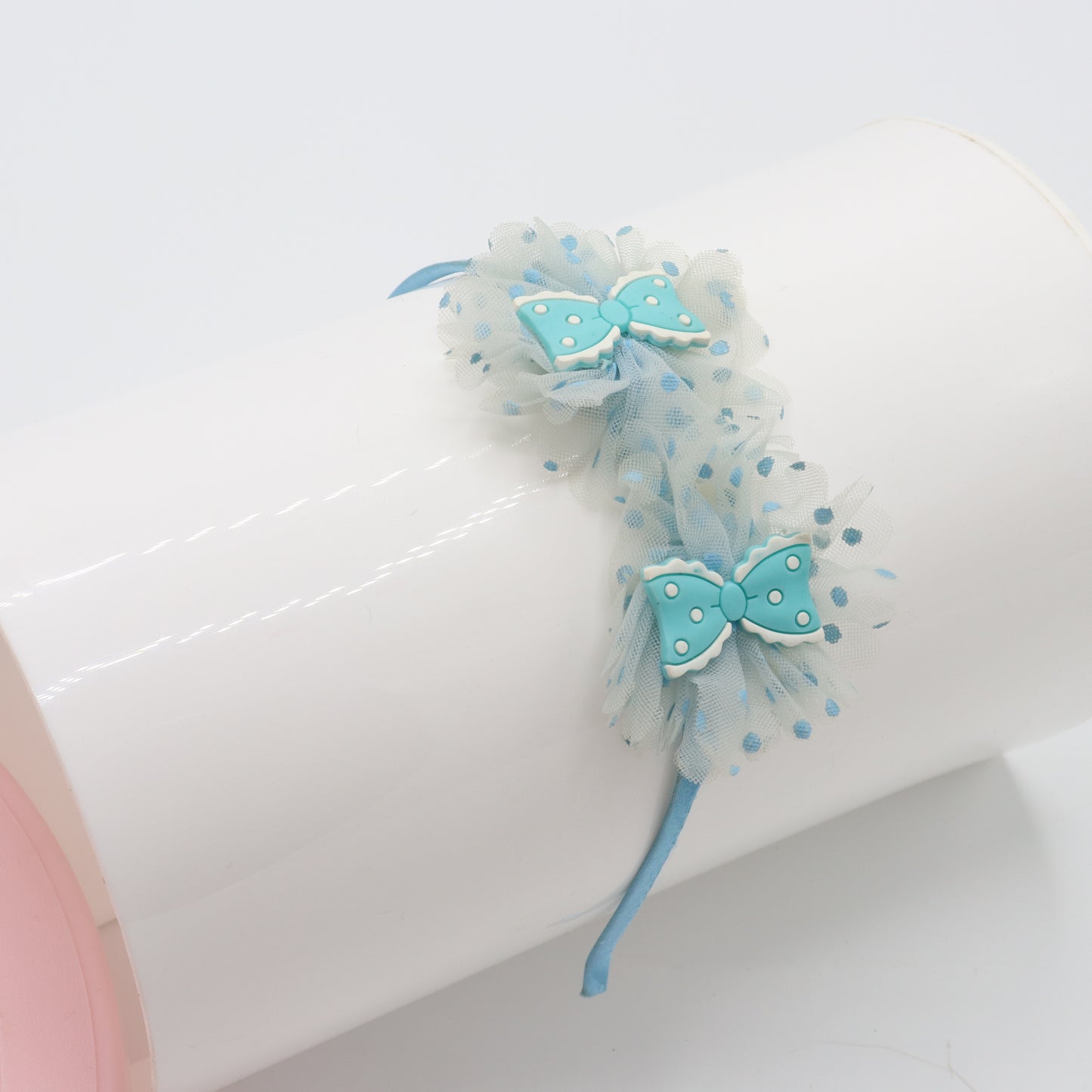 Polka Bow Baby Headband