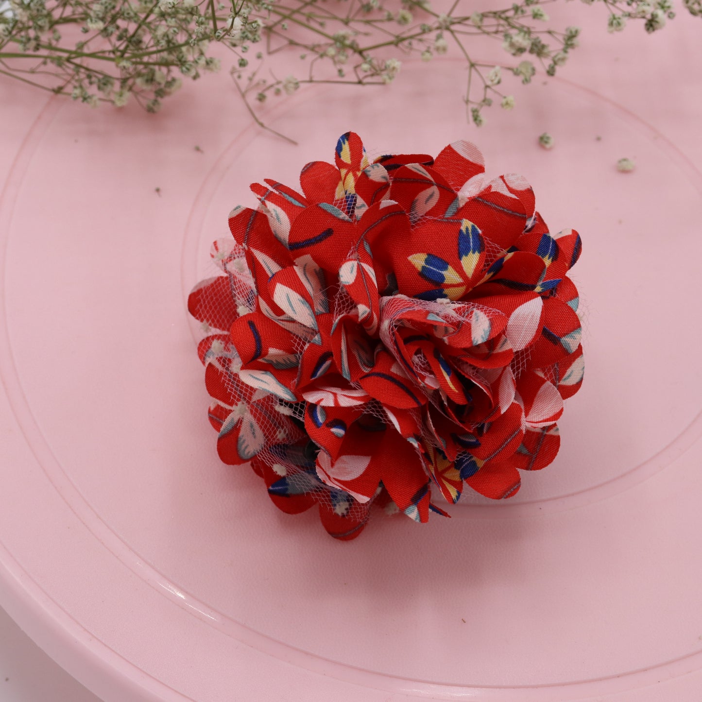 Red Full Flower Bloom Clutcher