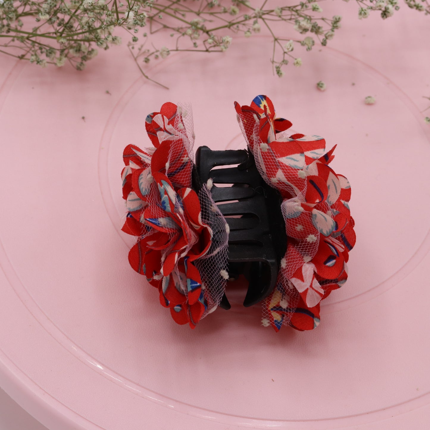 Red Full Flower Bloom Clutcher
