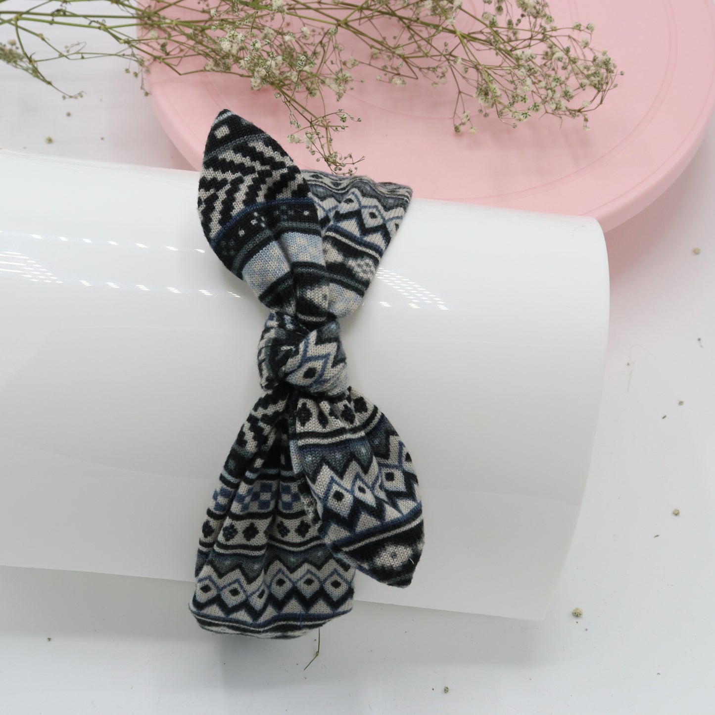 Cozy Grey Elegance Hairband