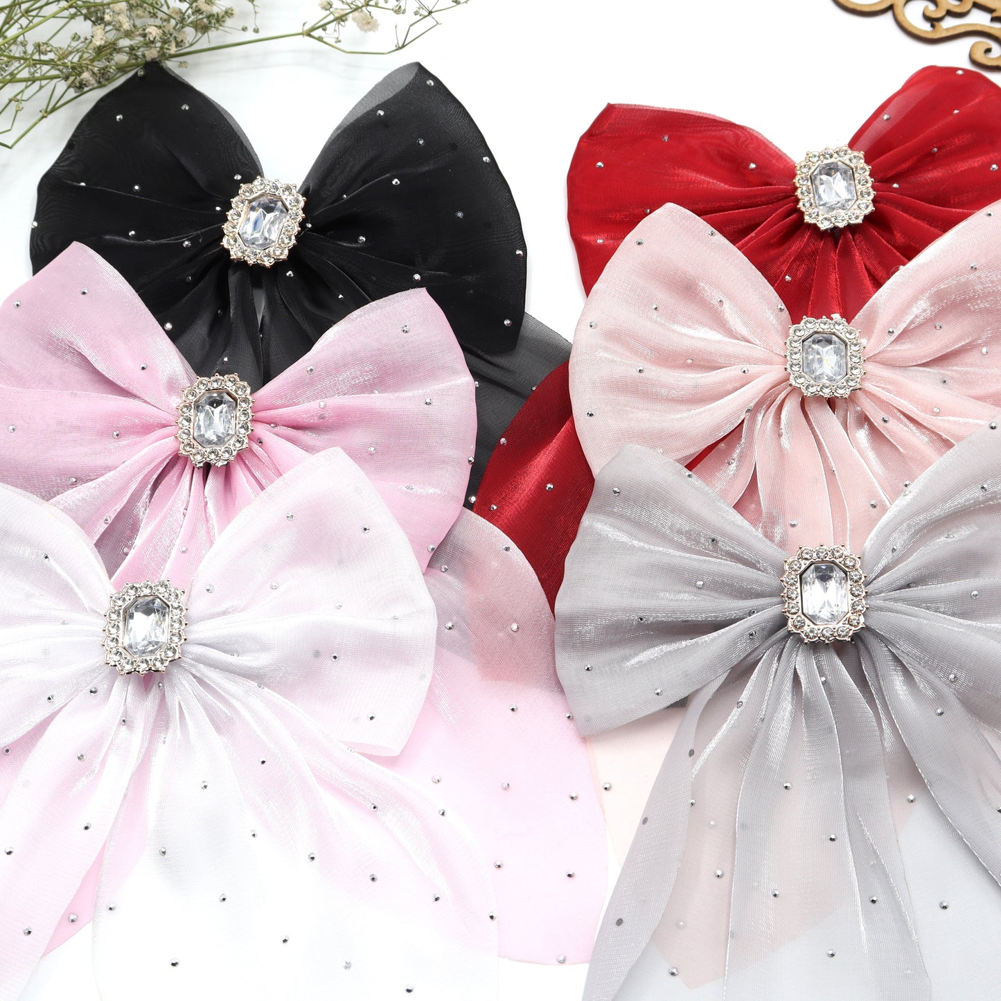 Sparkle Partywear Hair Bow Clip