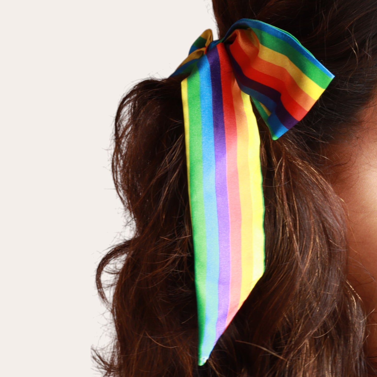 Rainbow Ribbon Scrunchie