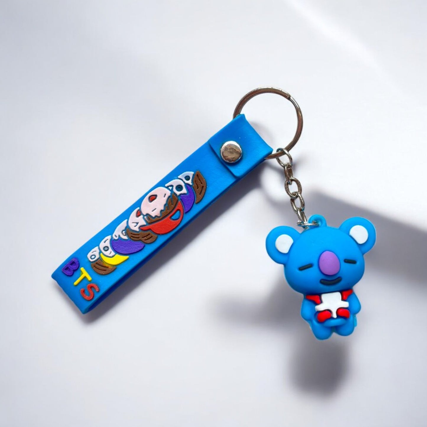 BTS Anime Cartoon Character 3D Silicone Premium Keychain