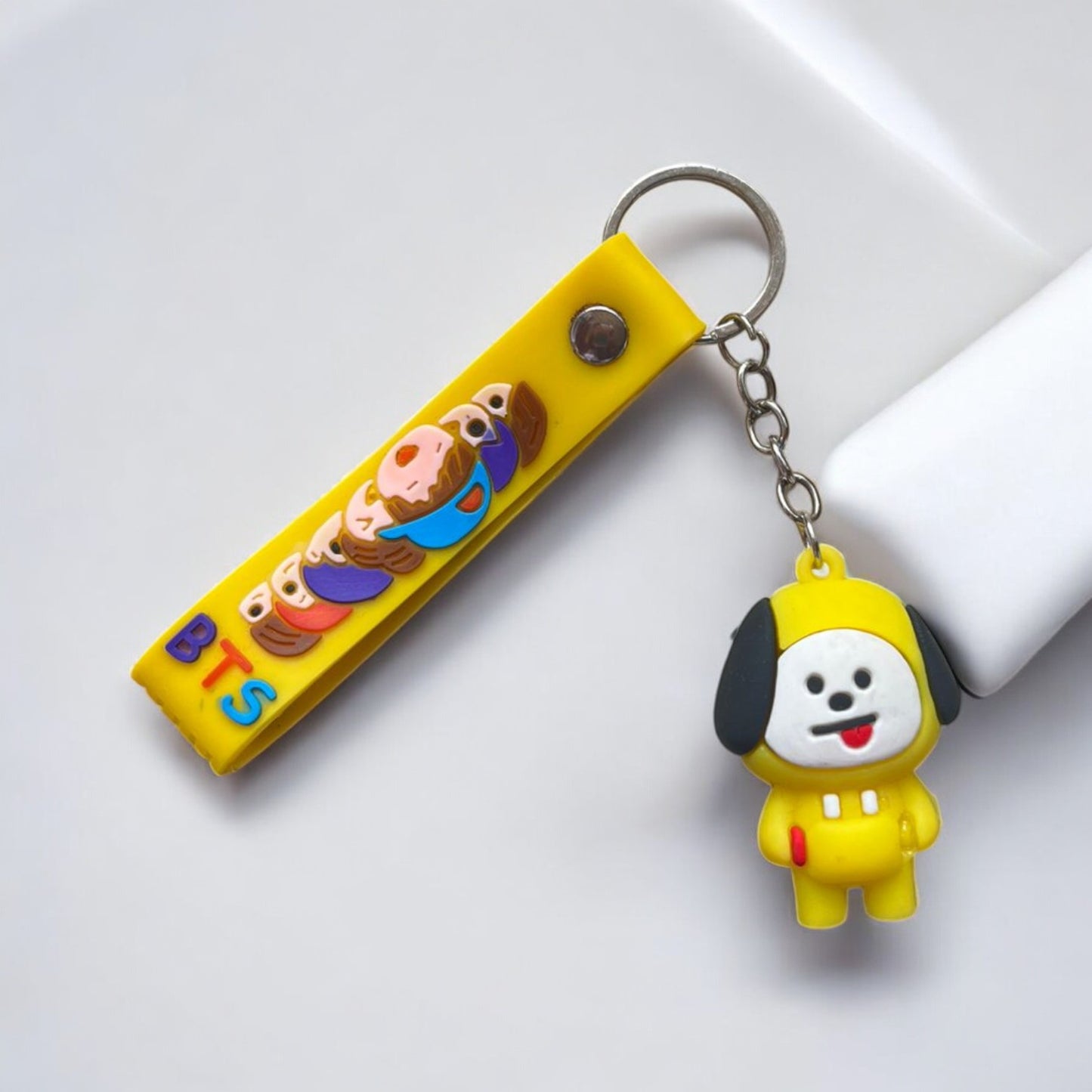 BTS Anime Cartoon Character 3D Silicone Premium Keychain