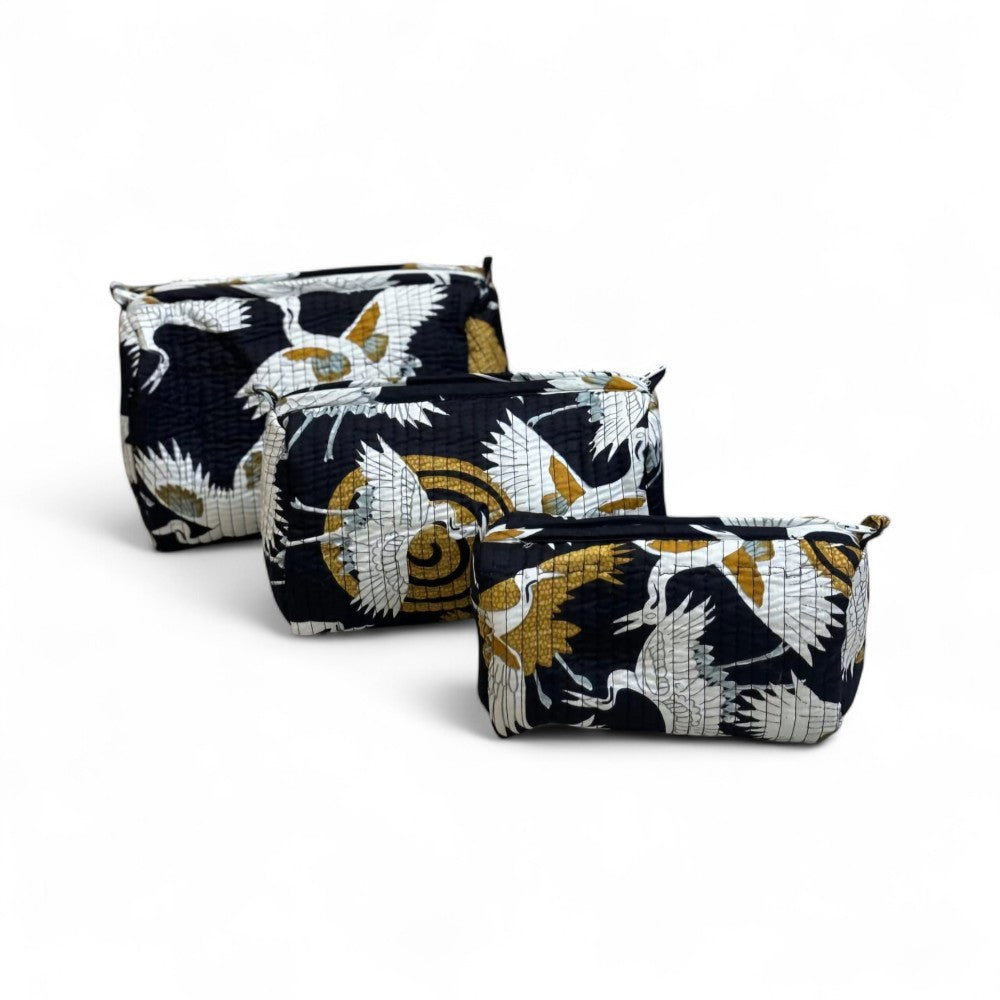Animal Print Quilted Pouch Combo