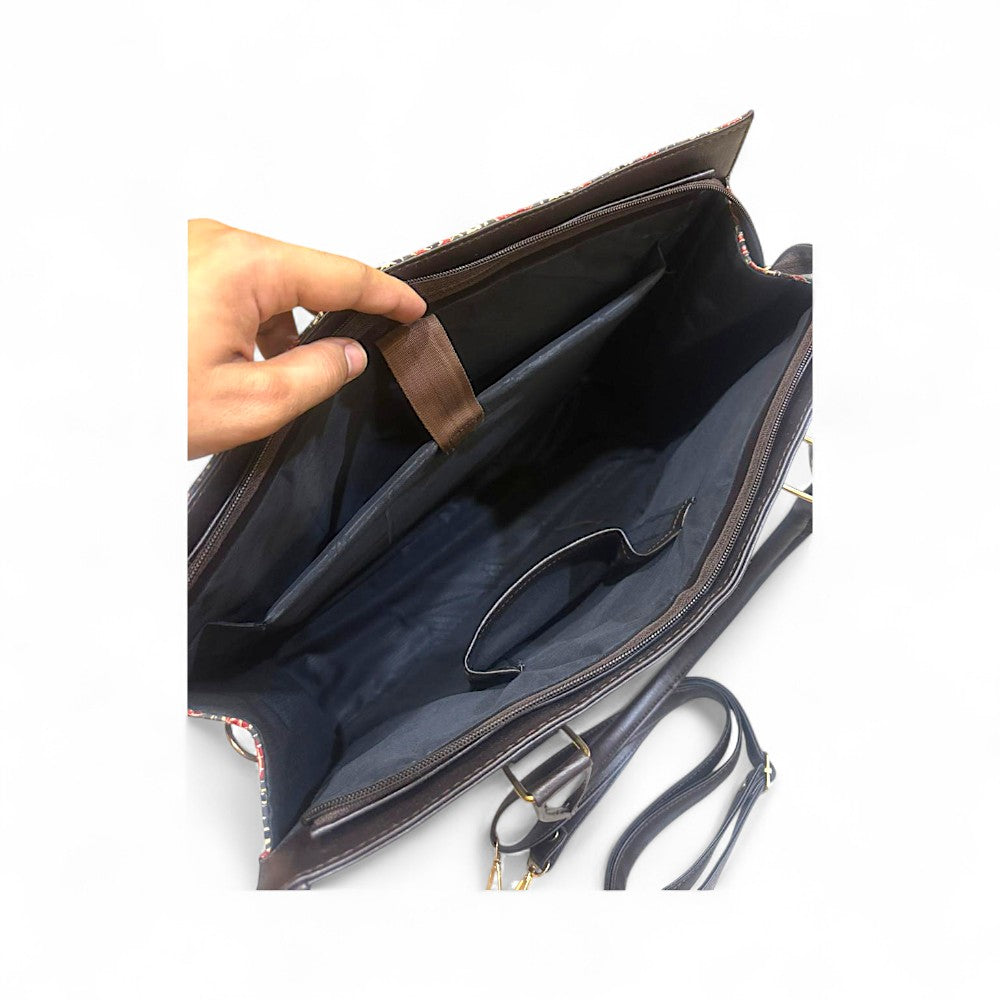 Wavy Tote with Pouch bag