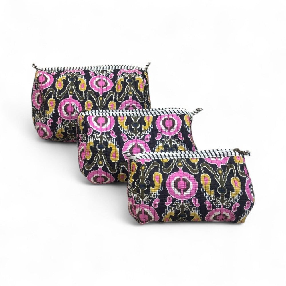 Ethnic Quilted Pouch Set