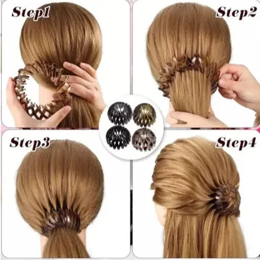 Sparkling Expandable Hair Clip for Women & Girls