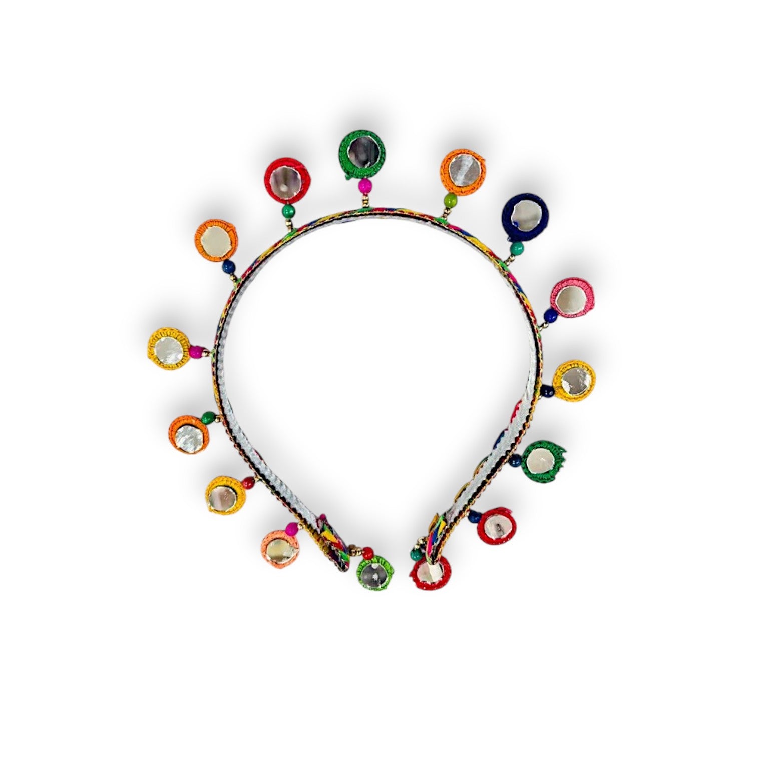 Handmade Gujarati Mirrors Work Headband