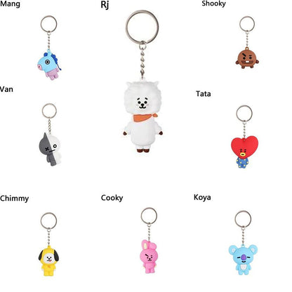 BT21 Rubber Keychain