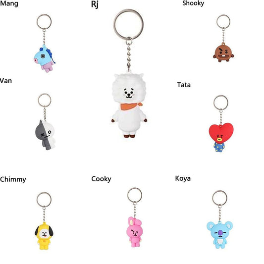 BT21 Rubber Keychain