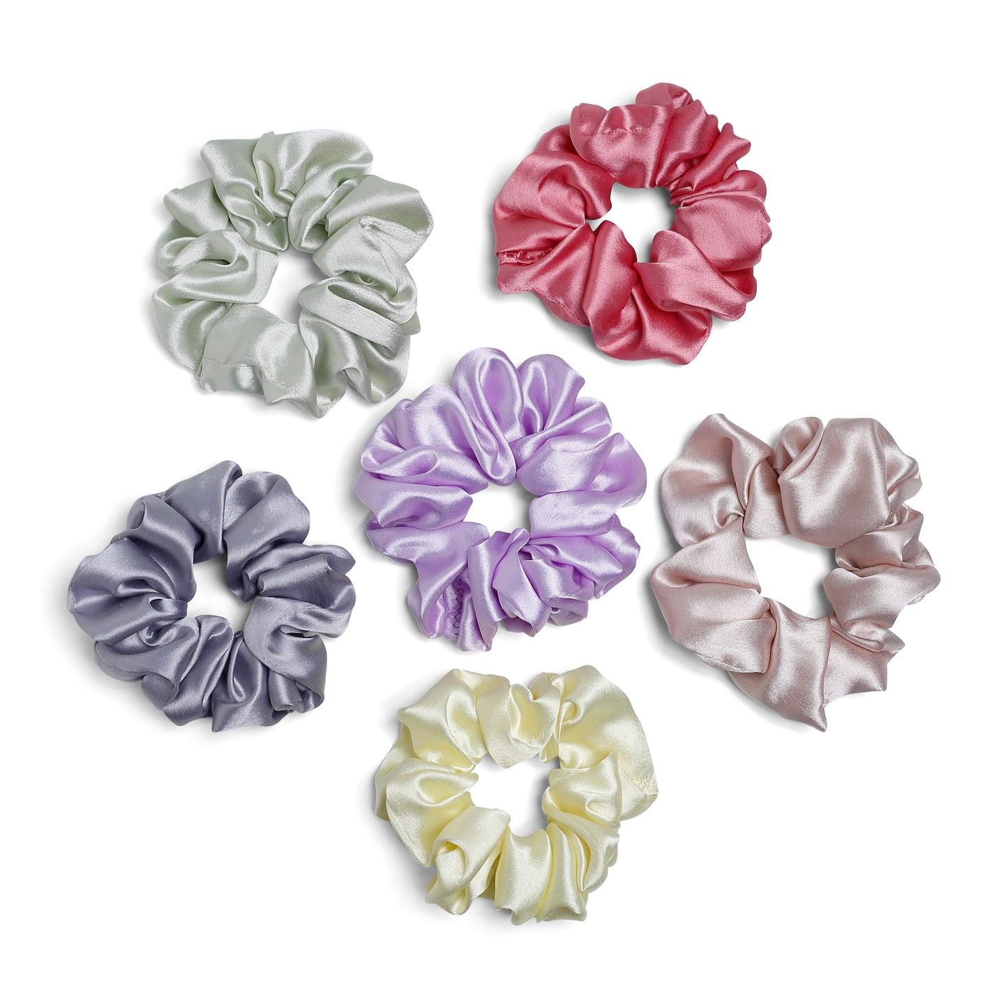 Pestel color Rubber band Plan set of 6 pc Scrunchies